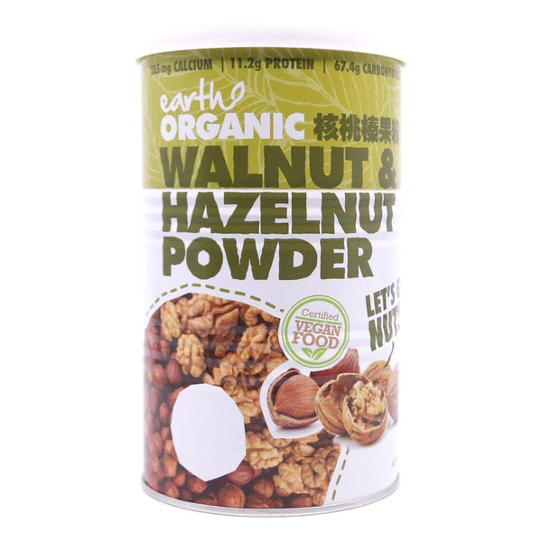 Earth Organic Walnuts & Hazelnut Powder (500g/tin)