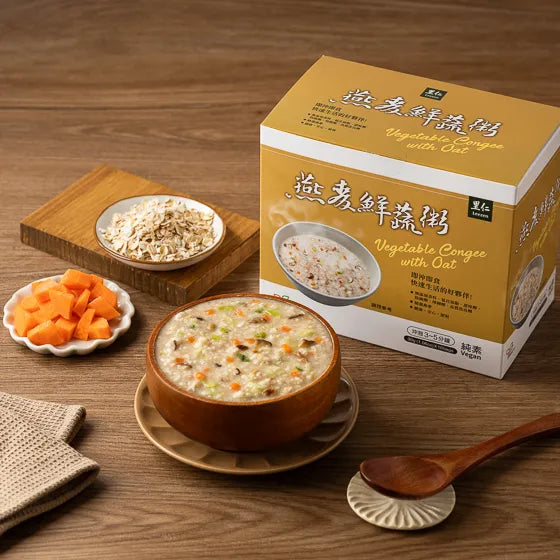 Leezen Vegetable Congee with Oat 里仁燕麦鲜蔬粥 (30gx10/Box)