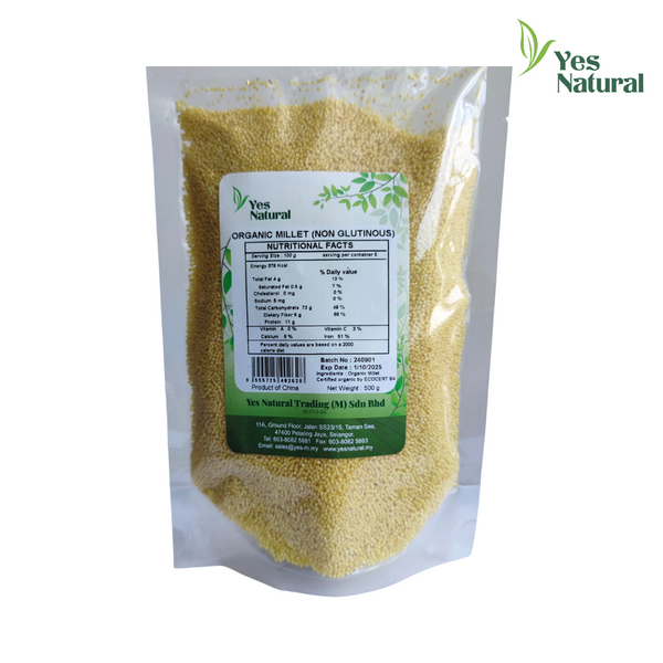 Yes Natural Organic Millet (Non Glutinous) 有机小米 (无粘性) 500g