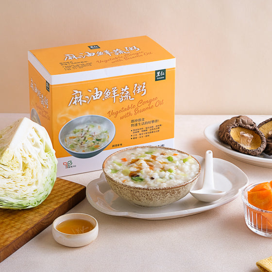 Leezen Vegetable Congee with Sesame Oil 麻油鮮蔬粥 (31gx10/Box)