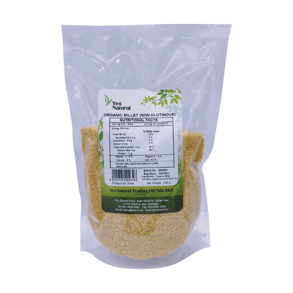 Yes Natural Organic Millet (Non Glutinous) 有机小米 (无粘性) 500g