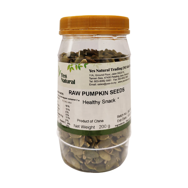 Yes Natural Raw Pumpkin Seed 生南瓜子 200gm
