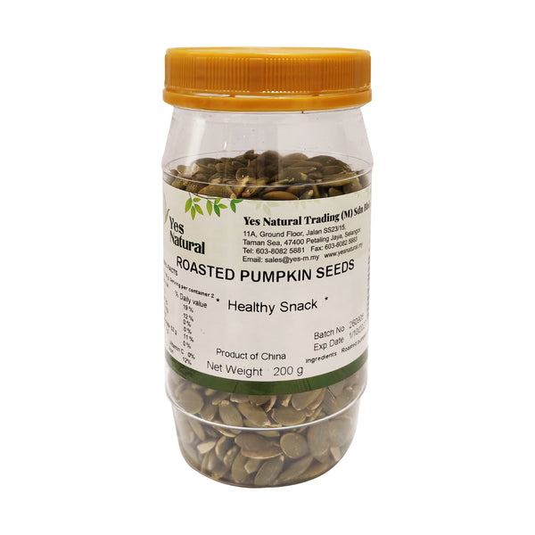 Yes Natural Roasted Pumpkin Seed 烤南瓜仁 200gm