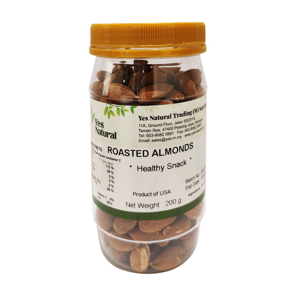 Yes Natural Roasted Almond 烤杏仁 200gm