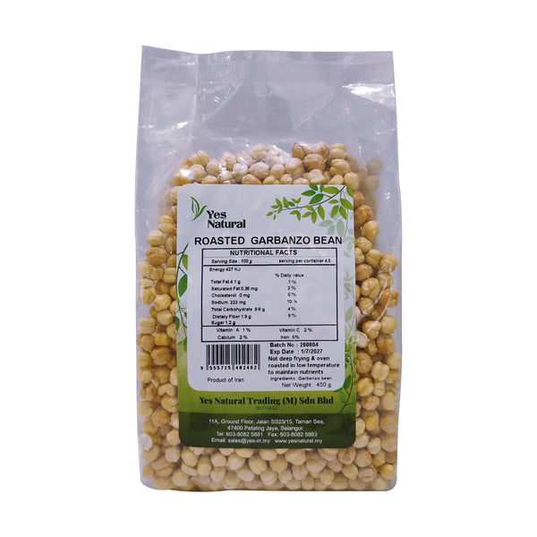Yes Natural Roasted Garbanzo Bean 烤鹰嘴豆 450gm