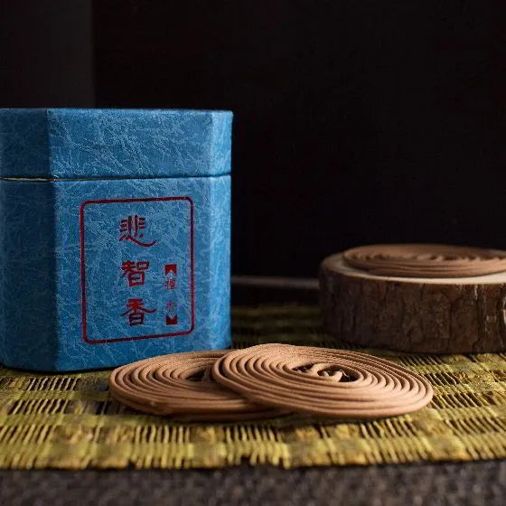 Prajna Incense Sandalwood (Medium Coil) 悲智香 - 檀香 (中盘) 48's, 88g