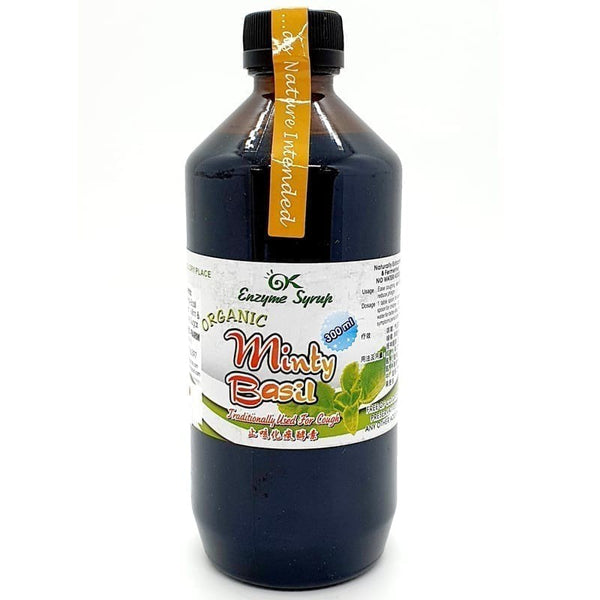 GK Organic Minty Basil Enzyme Coughing Syrup (300ml)