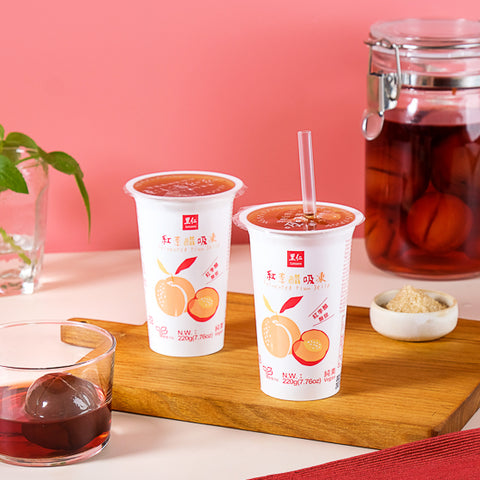 Fermented Plum Jelly  红李醋吸冻220g(丰喜)
