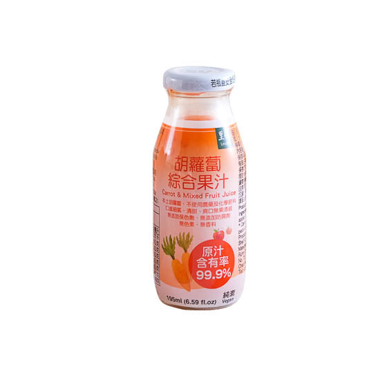 (世界地球月) Leezen CARROT & MIXED FRUIT JUICE 里仁胡萝卜综合果汁 （195ml）