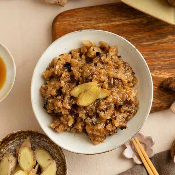 Buy 1 @ 20% OFF: Sesame Oil Sticky Rice With Mushroom 麻油姜香菇油饭 200g