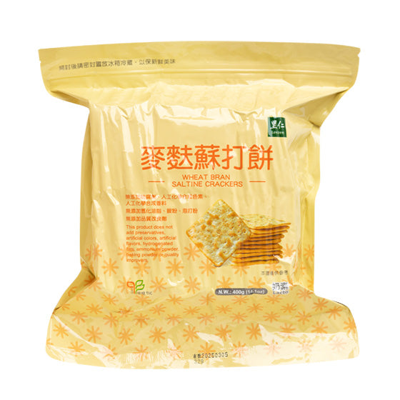 Wheat Bran Saltine Cracker 麥麩苏打饼  (400g)