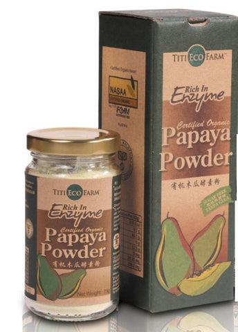 Titi Eco Farm - Green Papaya Powder (Enzyme) 75g